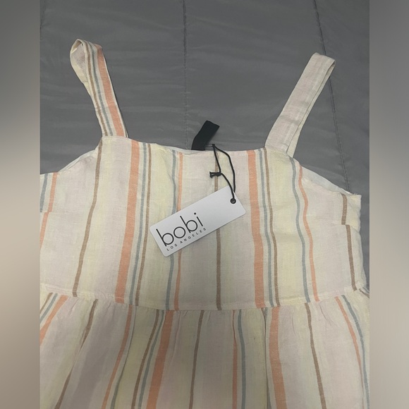 Bobi Los Angeles Square Neck Tiered Dress - Picture 4 of 5